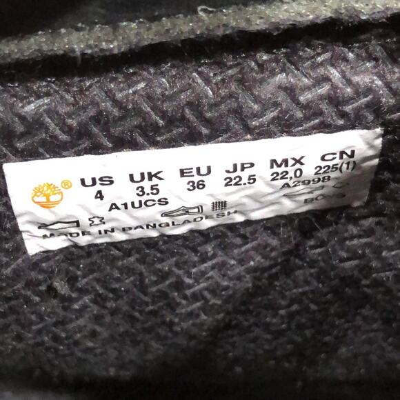 Timberland x Champion 6-Inch Premium Black Leather Waterproof Boots Women Size 6 - Picture 14 of 14